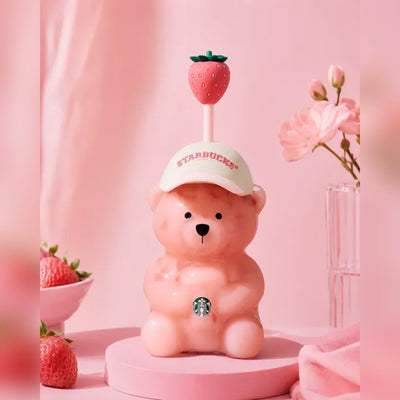 Strawberry Bearista Cup front